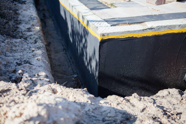 Professional Waterproofing technician working in Almond, NY